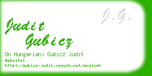 judit gubicz business card